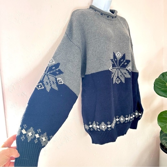 GAP Vintage Fair Isle Holiday Sweater Size L New Deadstock - Picture 3 of 11